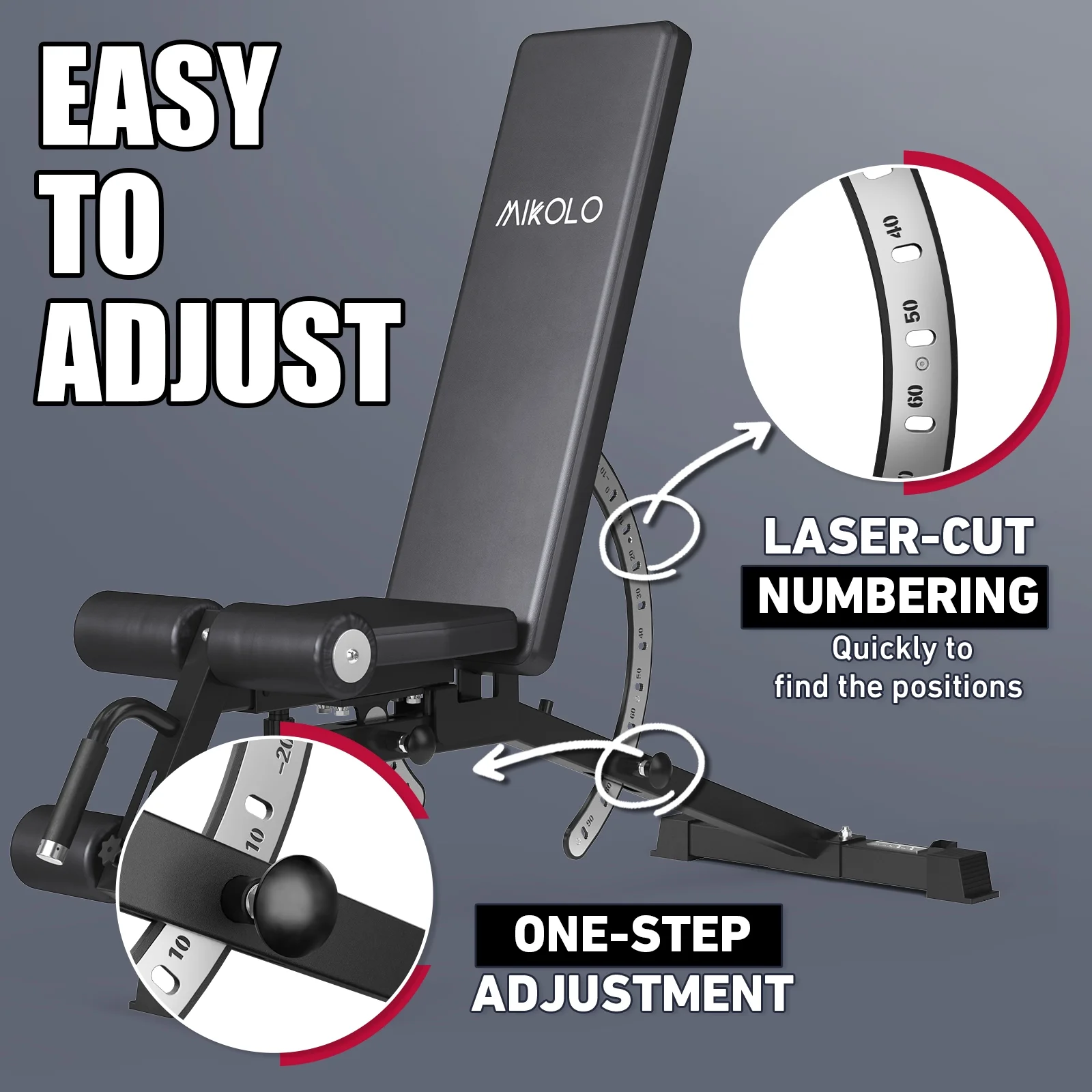 Mikolo Rubber Hex Dumbbell Set with Racks, Option in 450lbs, Strength Training Weight Set Home Gym