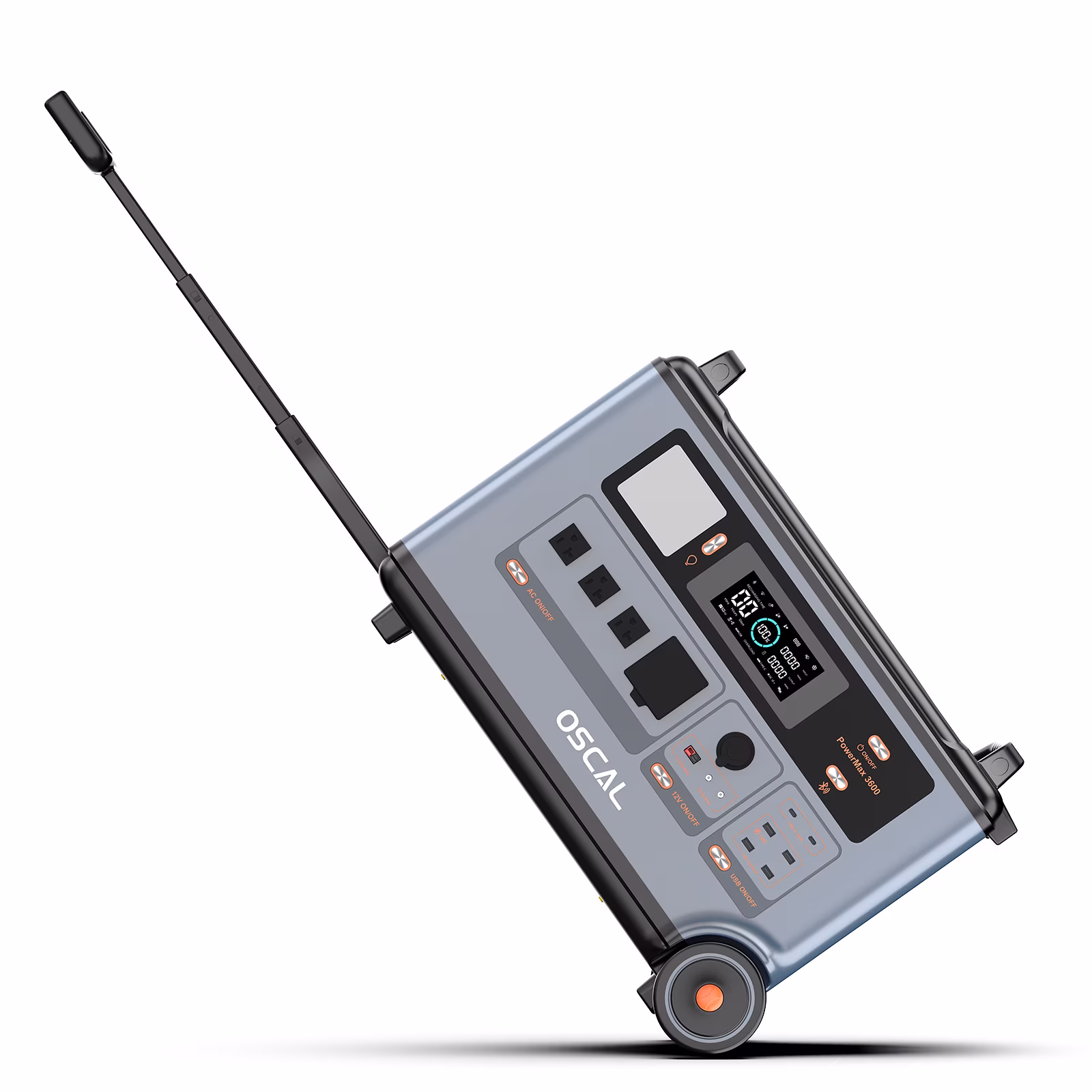 OSCAL PowerMax 6000 Portable Power Station, 3600Wh LiFePO4 Battery with 6000W Output, BP3600 Expansion Battery & 200W Solar Panels, Solar Generator for Camping, Home, Outdoor, Emergency Use