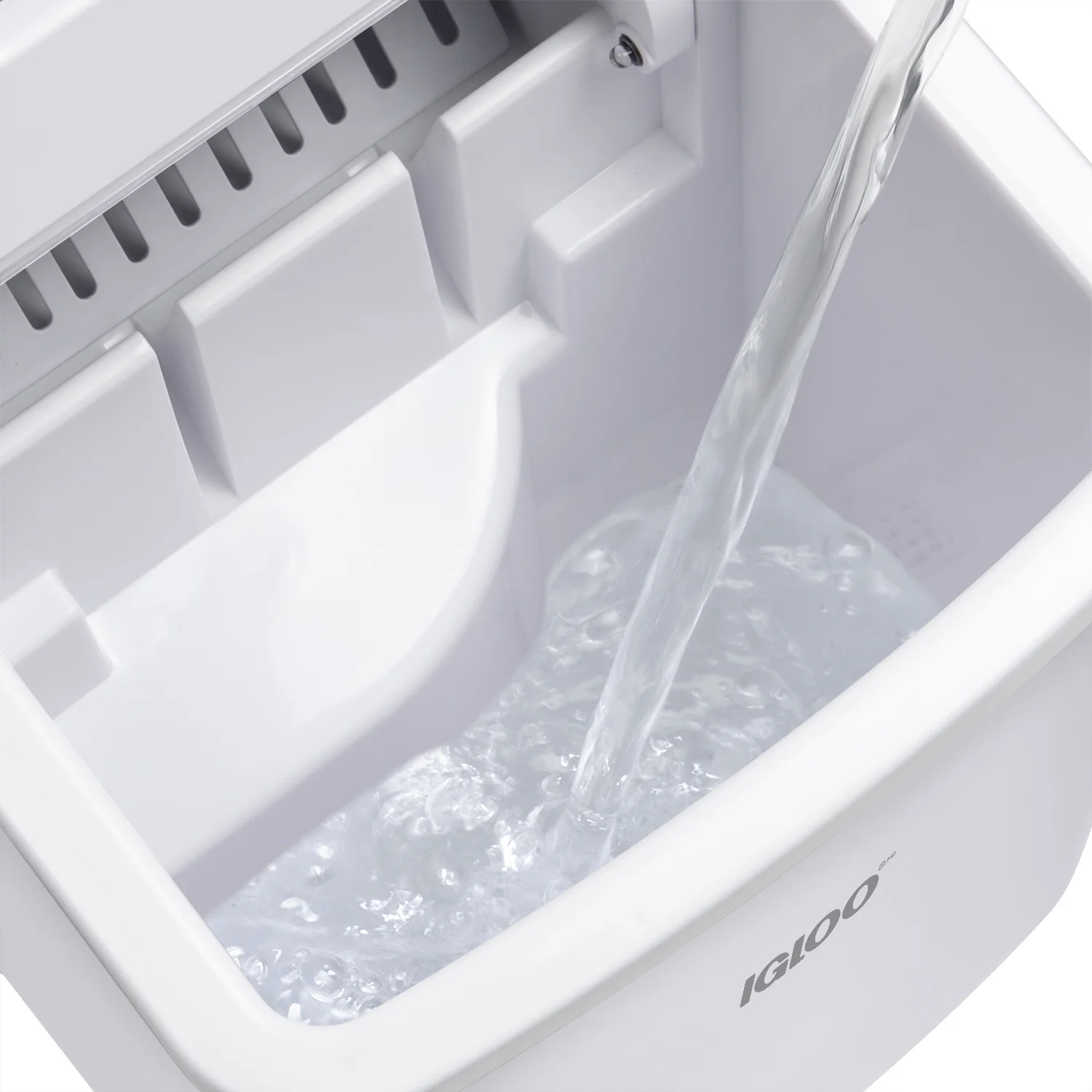 Igloo Handled Automatic Ice Machine Self Cleaning Countertop Ice Maker with Scoop, Aqua